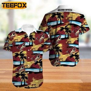 Arizona Coyotes Logo Hawaiian Shirt