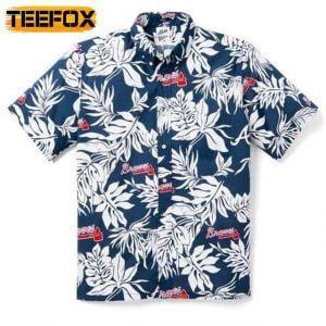 Atlanta Braves Logo Aloha Hawaiian Shirt