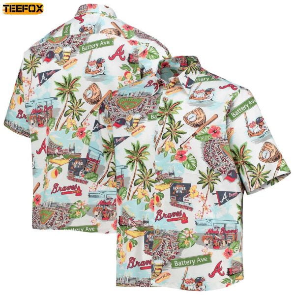 Atlanta Braves Reyn Spooner Scenic Hawaiian Shirt