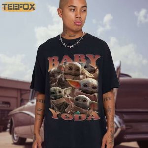 Baby Yoda Grogu The Mandalorian Short Sleeve T Shirt 1