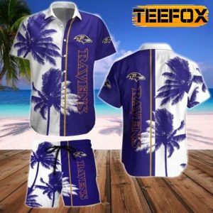 Baltimore Ravens Tropical Hawaiian Shirt