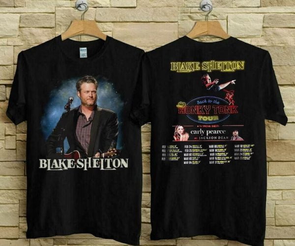 Blake Shelton Back To The Honky Tonk Tour Concert Music 2023 T Shirt