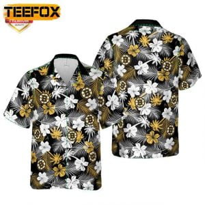 Boston Bruins Floral Beach Hawaiian Shirt