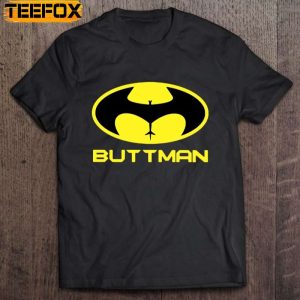 Buttman Funny Batman Logo Short Sleeve T Shirt
