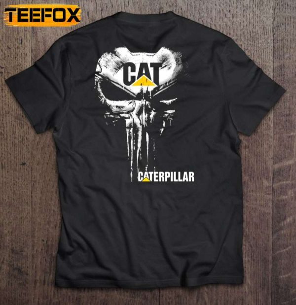 Cat Caterpillar Skull Short Sleeve T Shirt