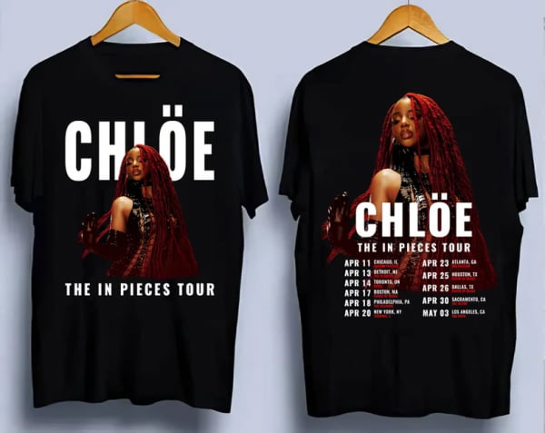 Chloe Bailey The in Pieces Tour Music T Shirt