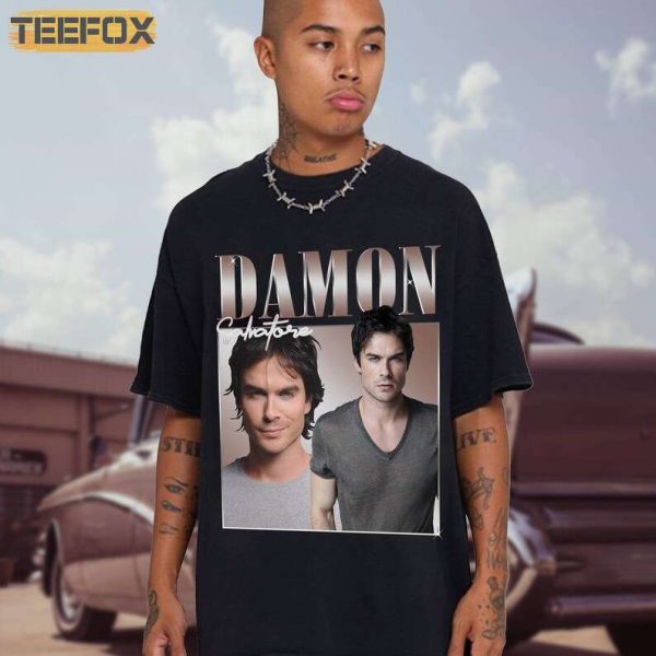 Damon Salvatore The Vampire Diaries Short Sleeve T Shirt