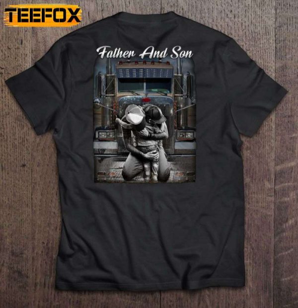 Father And Son Truck Driver Short Sleeve T Shirt