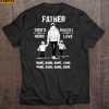 Father Sons First Hero Daughters First Love Name Name Name Name Short Sleeve T Shirt