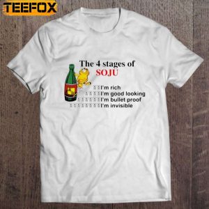 Garfield The 4 Stages Of Soju Short Sleeve T Shirt