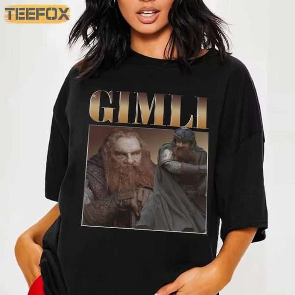 Gimli Dwarf Lord of the Rings Film Series Short Sleeve T Shirt