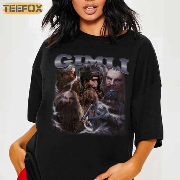 Gimli Dwarf Lord of the Rings Short Sleeve T Shirt