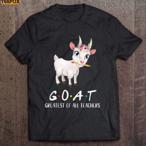 Goat Greatest Of All Teachers Short Sleeve T Shirt