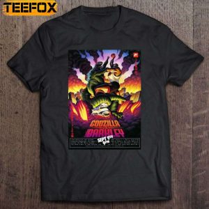 Godzilla Vs Charles Barkley Poster Short Sleeve T Shirt