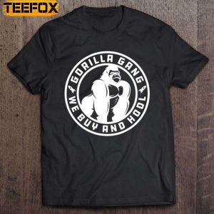 Gorilla Gang We Buy And Hodl Meme Stonk Short Sleeve T Shirt