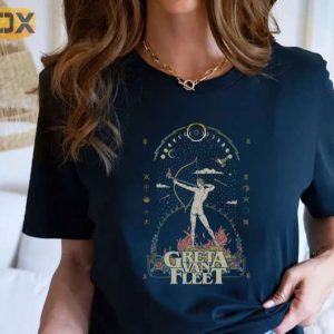 Greta Van Fleet Dream In Gold Tour Concert T Shirt