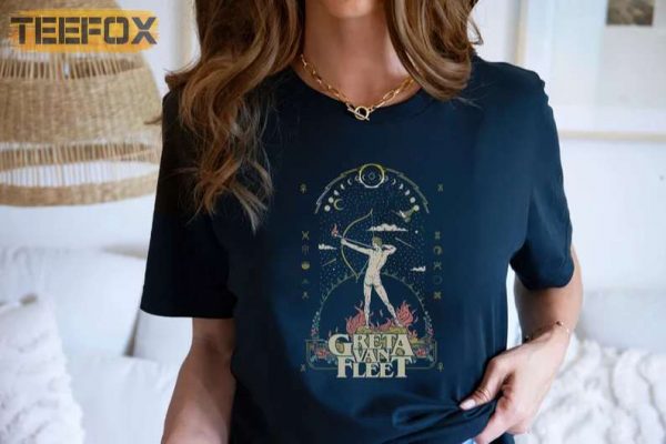 Greta Van Fleet Dream In Gold Tour Concert T Shirt