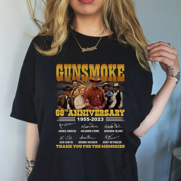 Gunsmoke 68th Anniversary Thank You For The Memories T Shirt