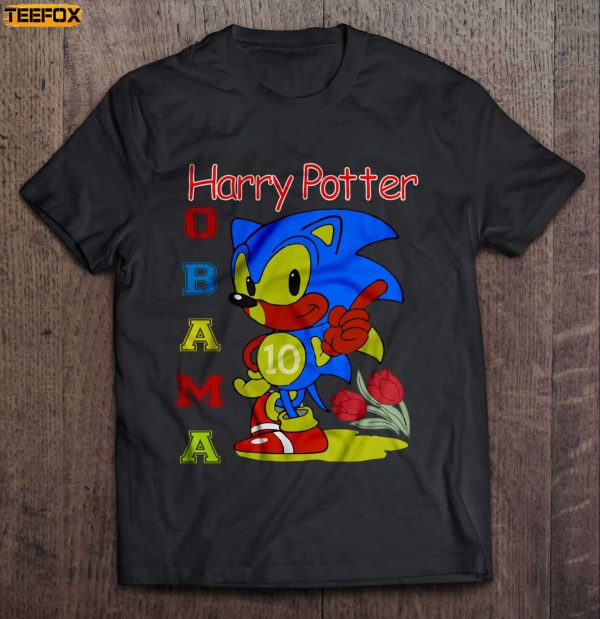 Harry Potter Obama Sonic Short Sleeve T Shirt