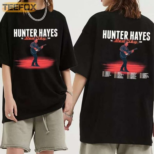 Hunter Hayes The Red Sky Tour 2023 T Shirt