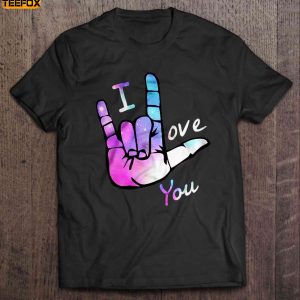 I Love You Sign Language Short Sleeve T Shirt