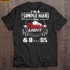 Im A Simple Man I Like Coors Light Boobs Short Sleeve T Shirt