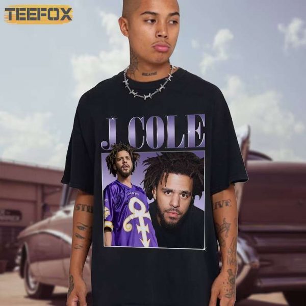 J Cole Rap Retro Short Sleeve T Shirt