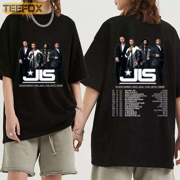 JLS Everybody Say JLS Hit The Tour 2023 T Shirt