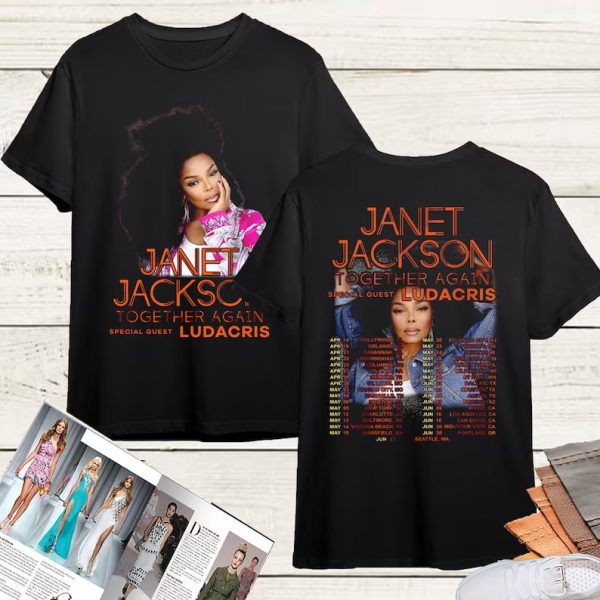 Janet Jackson Together Again Tour 2023 T Shirt