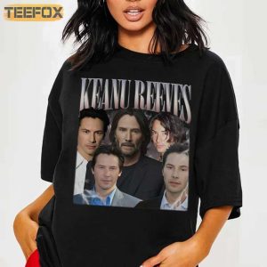 Keanu Reeves Young And Old Short Sleeve T Shirt