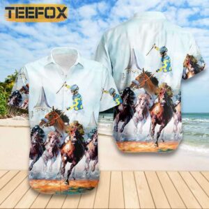 Kentucky Derby Horse Racing Hawaiian Shirt