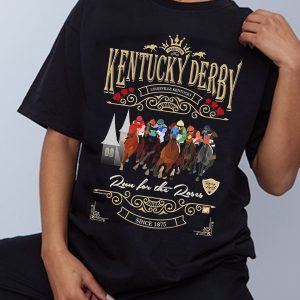 Kentucky Derby Run for the Roses Pferderennmasken T Shirt