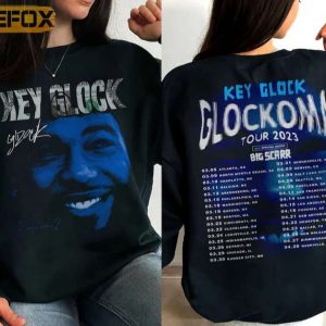 Key Glock Glockoma Big Scarr Tour 2023 T Shirt