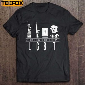 LGBT Liberty Guns Bible Trump Short Sleeve T Shirt