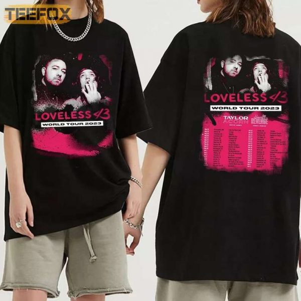 Loveless 2023 World Tour Concert Band T Shirt