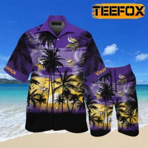 Minnesota Vikings Football Tropical Hawaiian Shirt