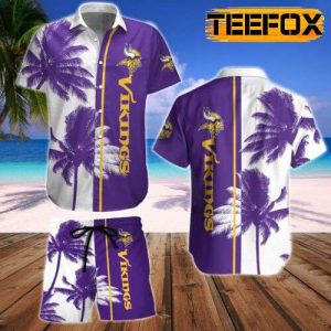 Minnesota Vikings Tropical Hawaiian Shirt