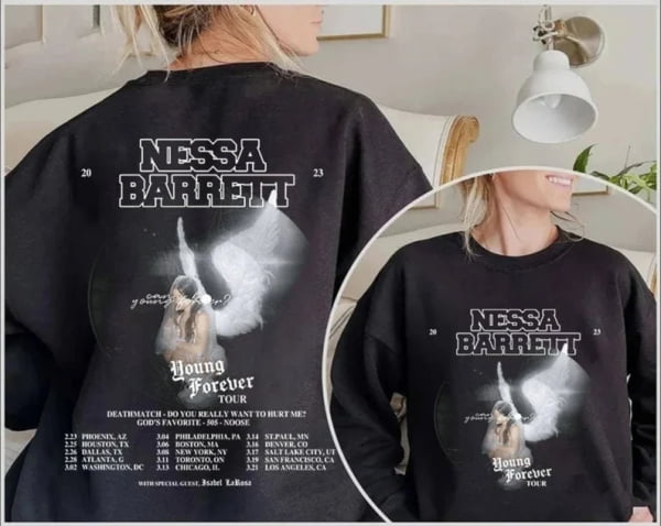 Nessa Barrett 2023 Young Forever Tour T Shirt