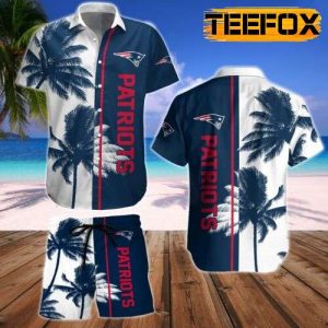 New England Patriots Tropical Hawaiian Shirt