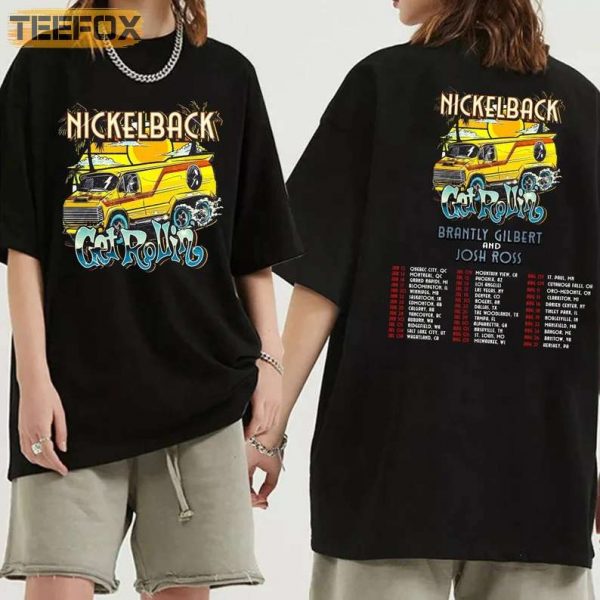 Nickelback Get Rollin Tour 2023 Concert T Shirt