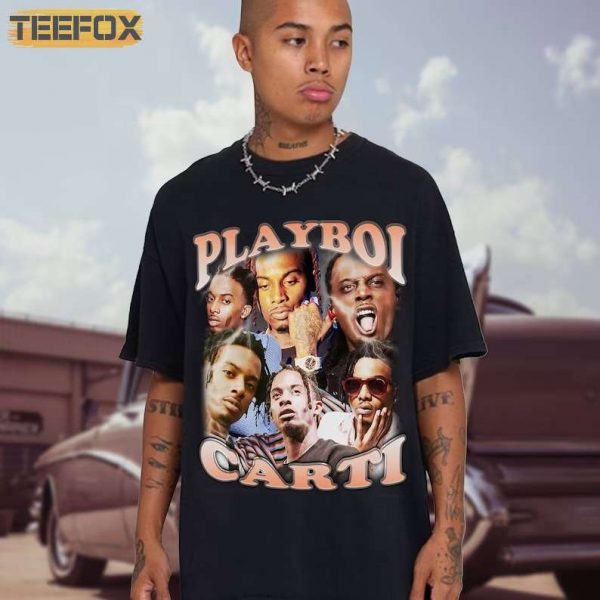 Playboi Carti Vintage Rap Short Sleeve T Shirt
