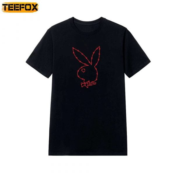 Playboy Tough Love Rabbit Head Black T Shirt