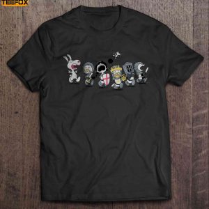 Run Away Run Away Peanuts Holy Grail Monty Python Short Sleeve T Shirt