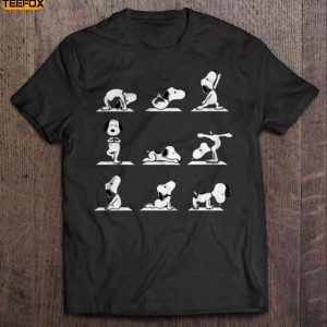 Snoopy Yoga Short Sleeve T Shirt