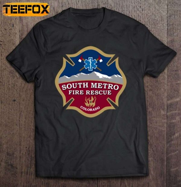South Metro Fire Rescue Seal Image Colorado Short Sleeve T Shirt