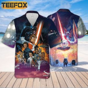 Star Wars Galaxy Light Cartoon Movie Hawaiian Shirt