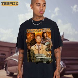 Supernatural Dean Winchester Sam Winchester Castiel T Shirt