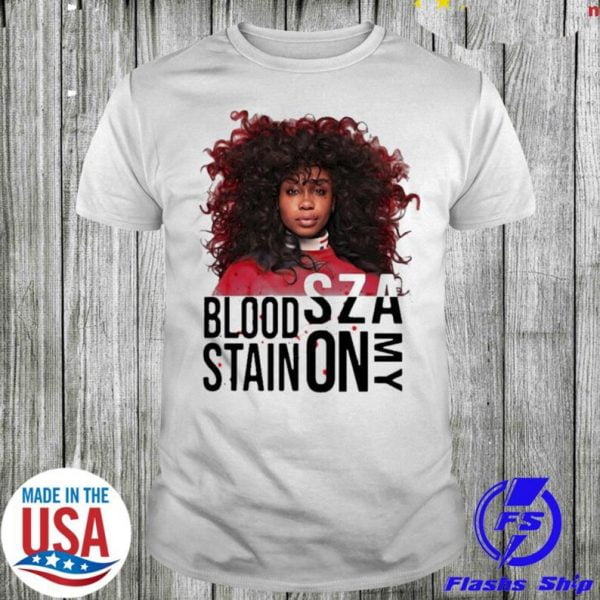 Sza Blood Stain On My Music Black T Shirt