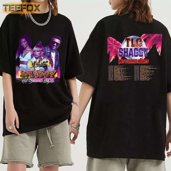 TLC and Shaggy Hot Summer Night Tour 2023 T Shirt