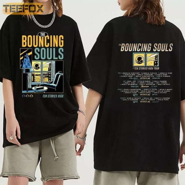The Bouncing Souls Ten Stories High Tour 2023 T Shirt